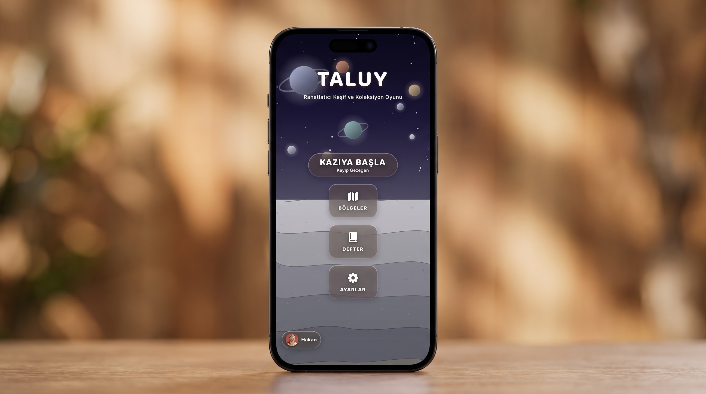 Taluy keşif oyununun mobil ürün görünümü.